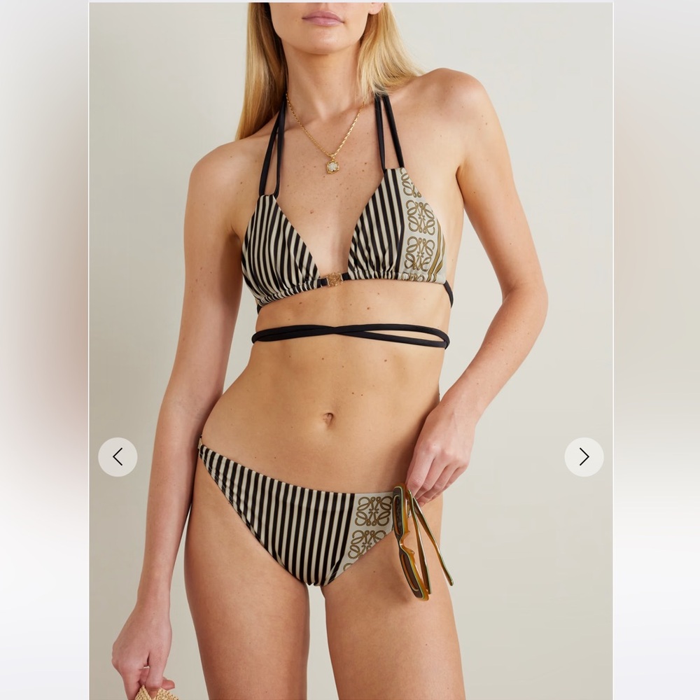 LOEWE Paula’s Ibiza embellished printed bikini XS top S bottom